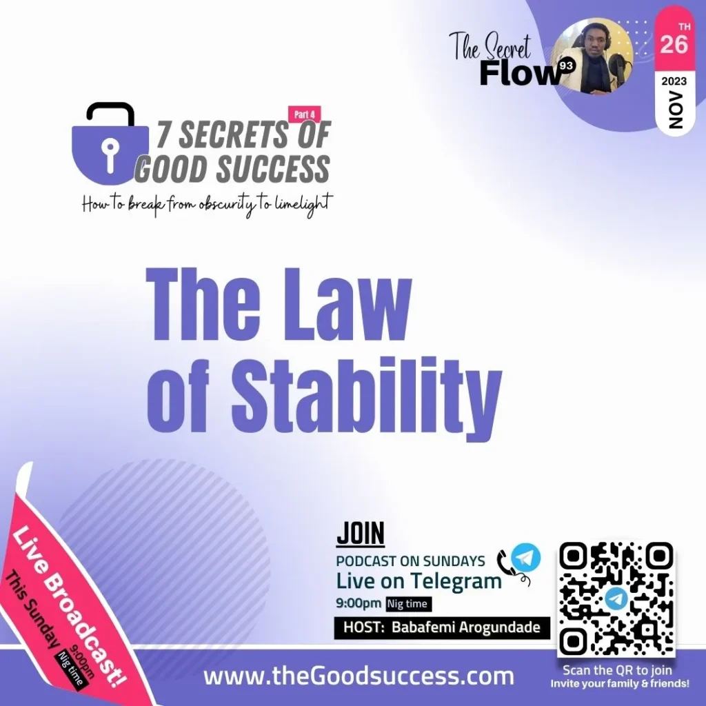 The Law of Stability