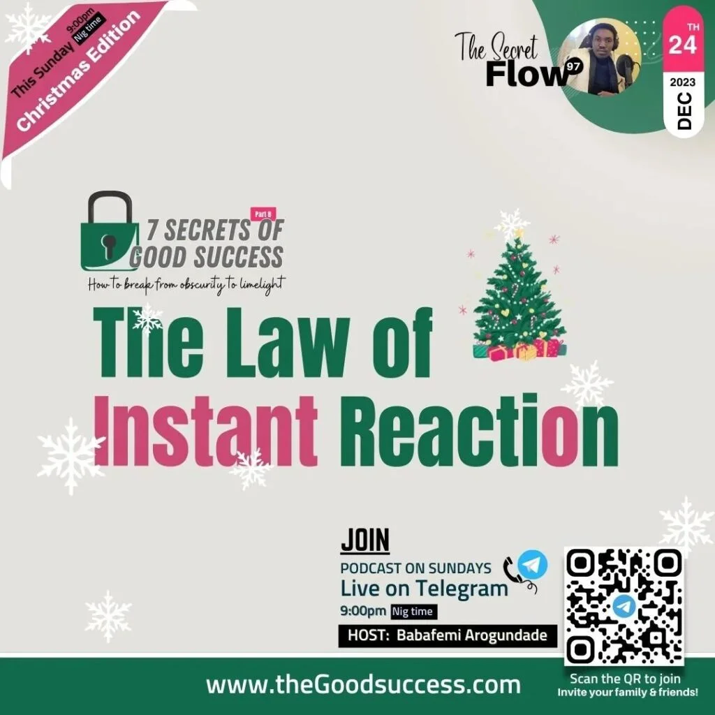 The Law of Instant Reaction